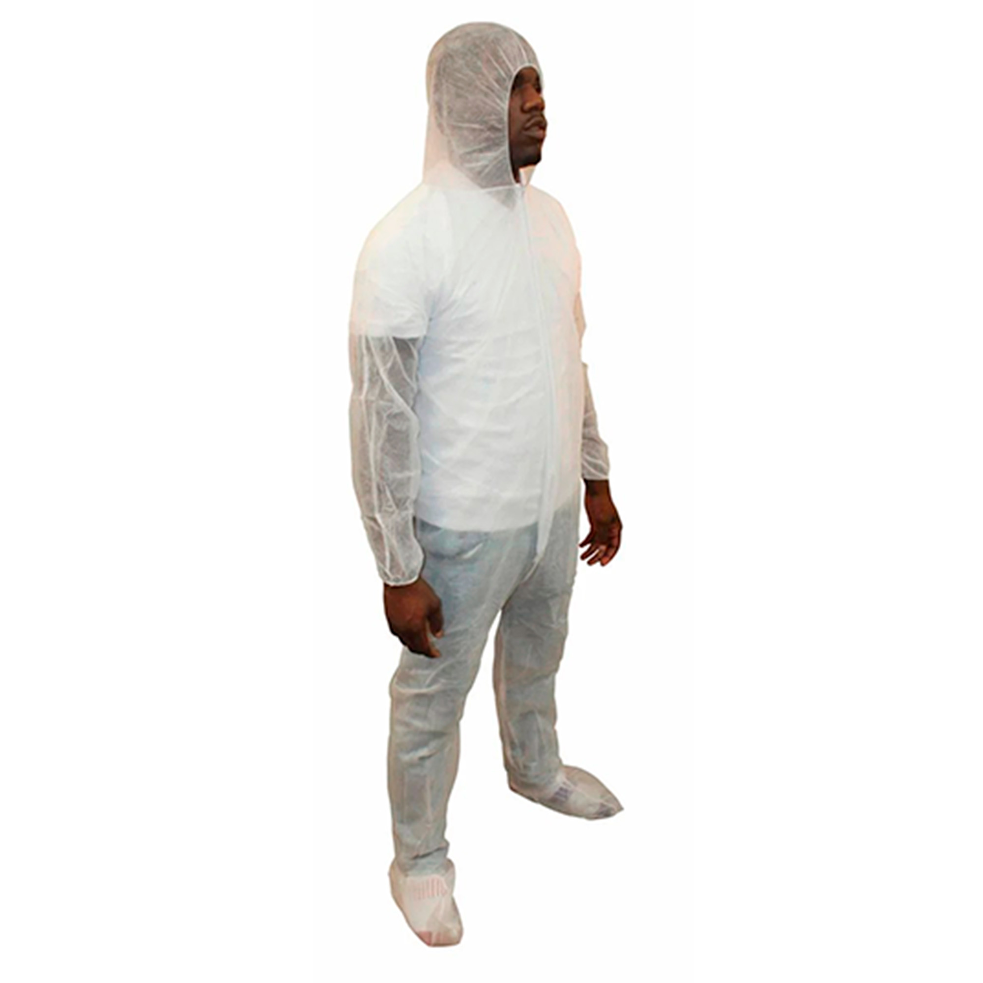 Overol Desechable de Polipropileno, The Safety Zone, con capucha y cubrebotas integrados